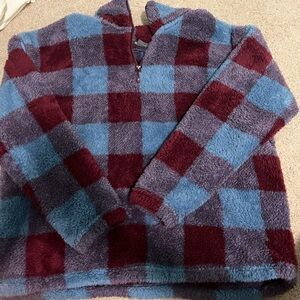 Eddie Bauer Quarter Zip Fluffy Jacket